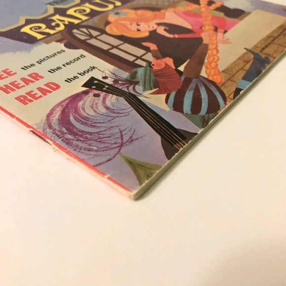 Vintage 1970 Disney The Story of Rapunzel Book Only No Record - Picture 3 of 16